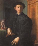 Agnolo Bronzino Portrait of a Young Man with a Lute oil painting on canvas